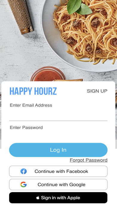 Happy Hourz App Screenshot