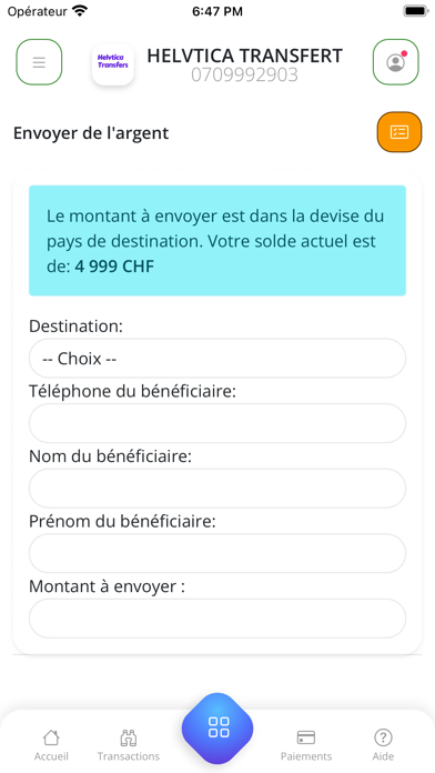 HelvticaTransfers Screenshot