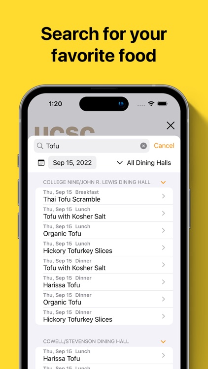 UCSC Dining - Menu screenshot-3