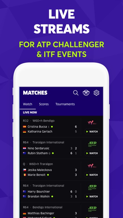 TNNS: Tennis Live Scores Screenshot