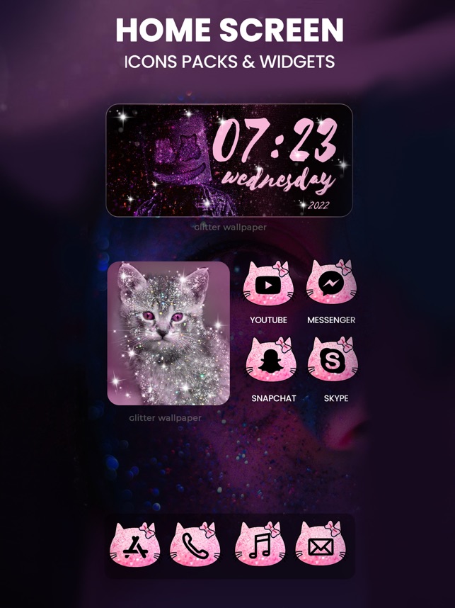Glitter Live Wallpapers Moving をapp Storeで