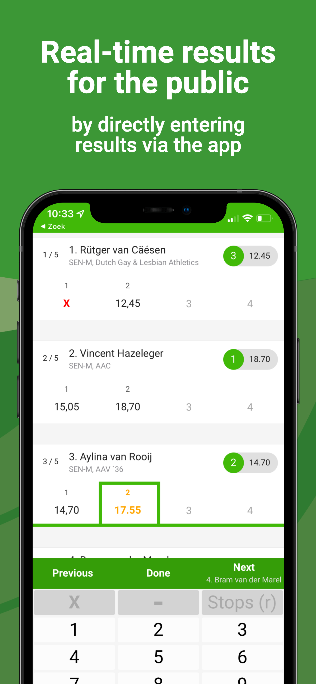 Athletics.app Officials