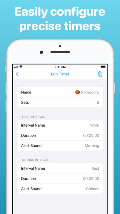 Interval Timer for Tasks Screenshot