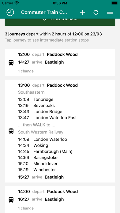 Commuter Train Check Screenshot