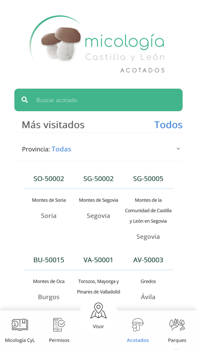 Micología CyL Screenshot