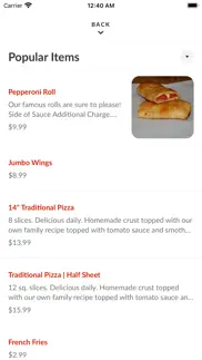 cocca's pizza iphone screenshot 3