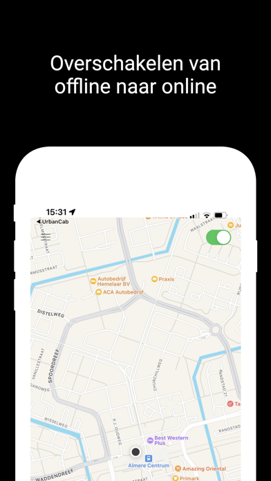 UrbanCab - Taxichauffeur app Screenshot
