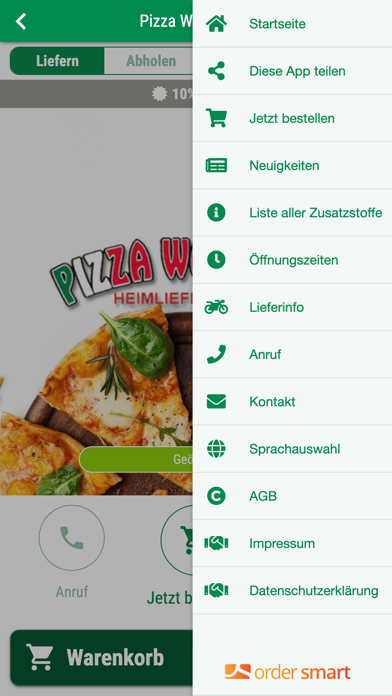 Pizza Wok Home Screenshot