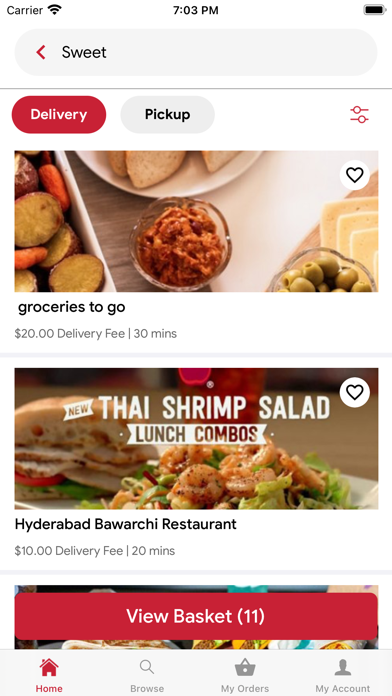 Foodmine Ordering Screenshot