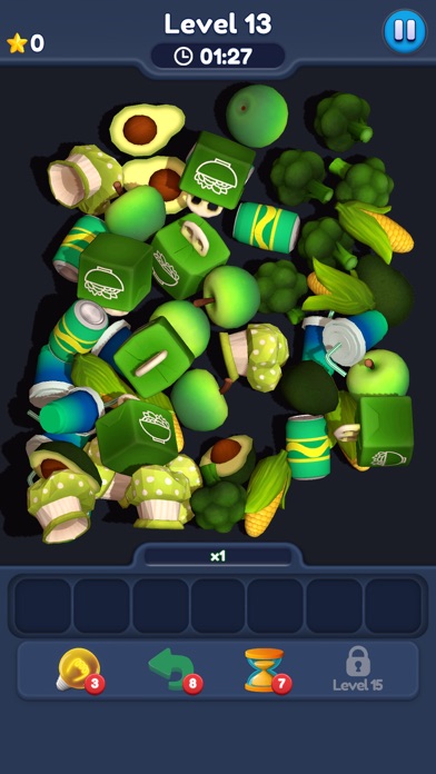 Food Match 3D: Tile Puzzle Screenshot