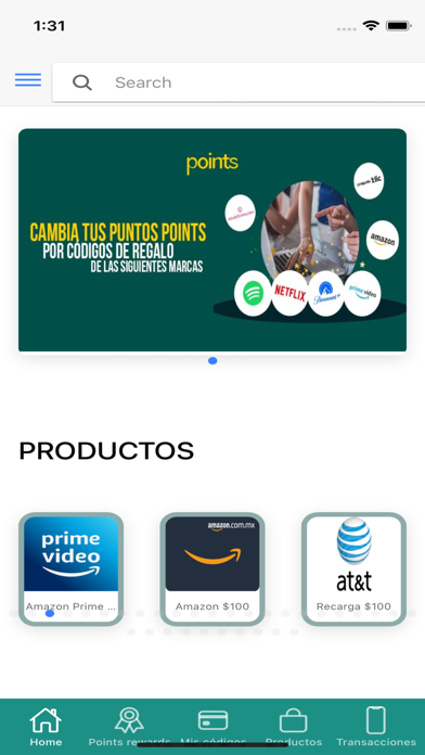 Points App Screenshot
