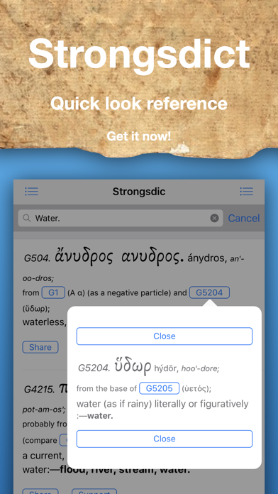 Strongsdict Greek Hebrew Dict Screenshot