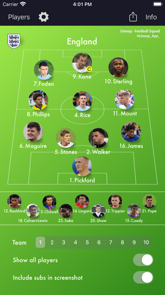 Lineup - Football Squad - 4.1 - (iOS)