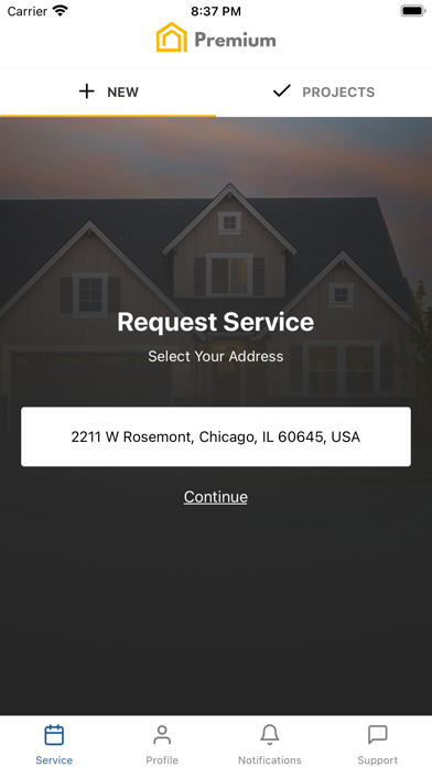 Premium Home Service Screenshot
