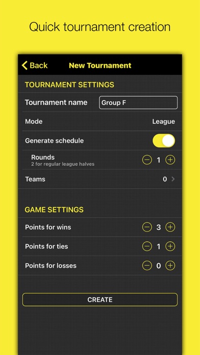 Champion – Tournament Manager Screenshot