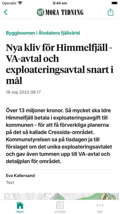 Mora Tidning Nyhetsapp Screenshot