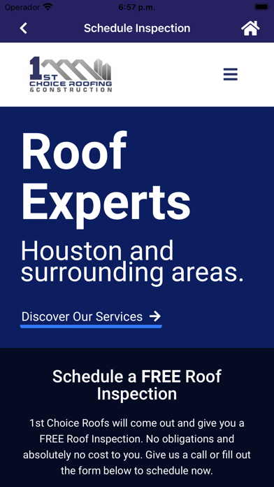 1st Choice Roofing & Solar Screenshot