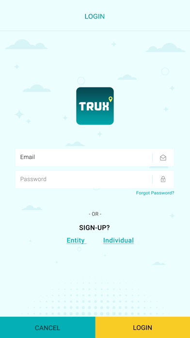 Trux Logistics App Screenshot