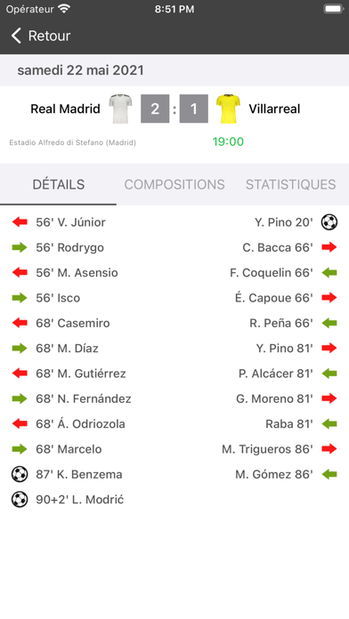 Screenshot #3 pour Résultats pour La Liga App
