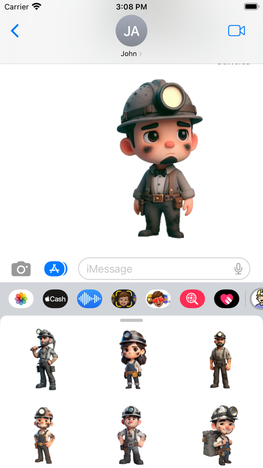#6. Miner Stickers (iOS) By: Paul Scott