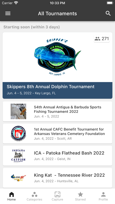 WP Tournaments Screenshot