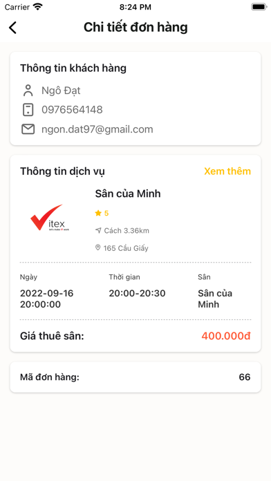Datsan247 - Tìm sân Screenshot