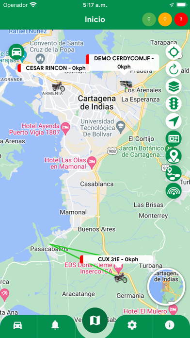 CERDYCOMJF GPS Screenshot