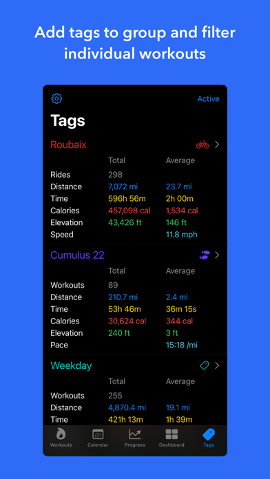 Better Workouts: Activity Log Screenshot