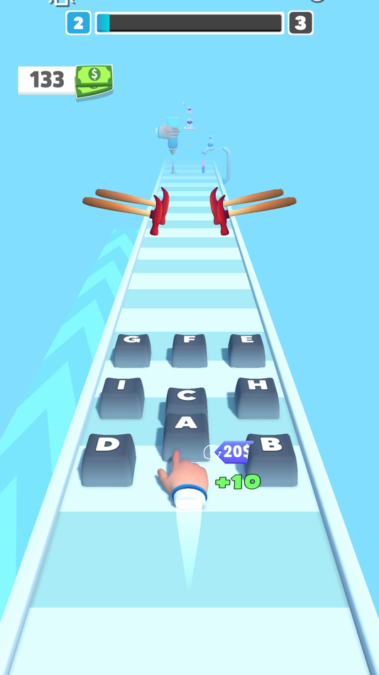 #1. Keyboard Run! (iOS) 由: omer cetin