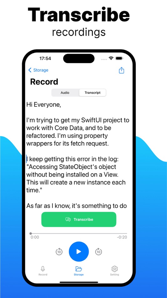 #5. Voice Memos App (iOS) Podle: Tatiana Belova