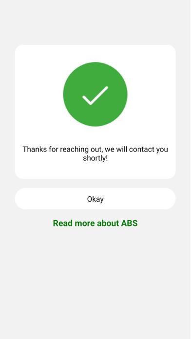 Immediate Service Request Screenshot