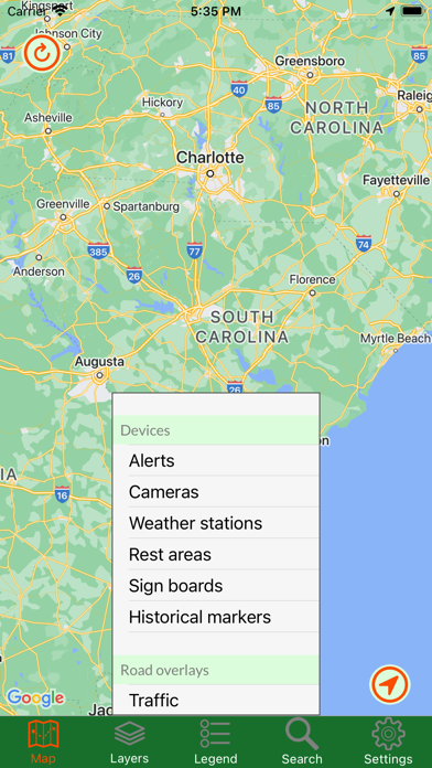 South Carolina Traveler Screenshot