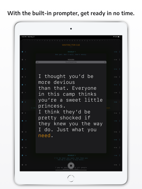 coldRead iPad screenshot 7 - Productivity app