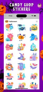 Happy Halloween Quote Stickers screenshot #4 for iPhone