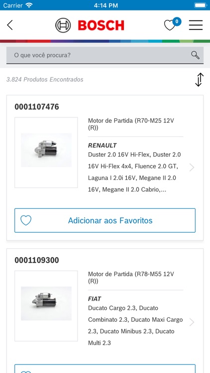 Catálogo de Autopeças Bosch