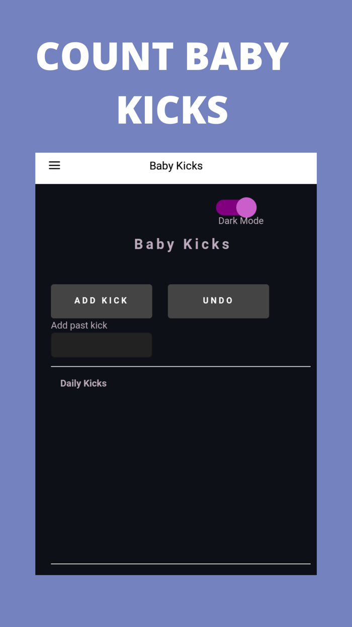 Count Baby Kicks App