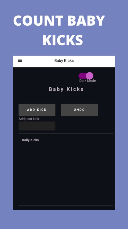 Count Baby Kicks App