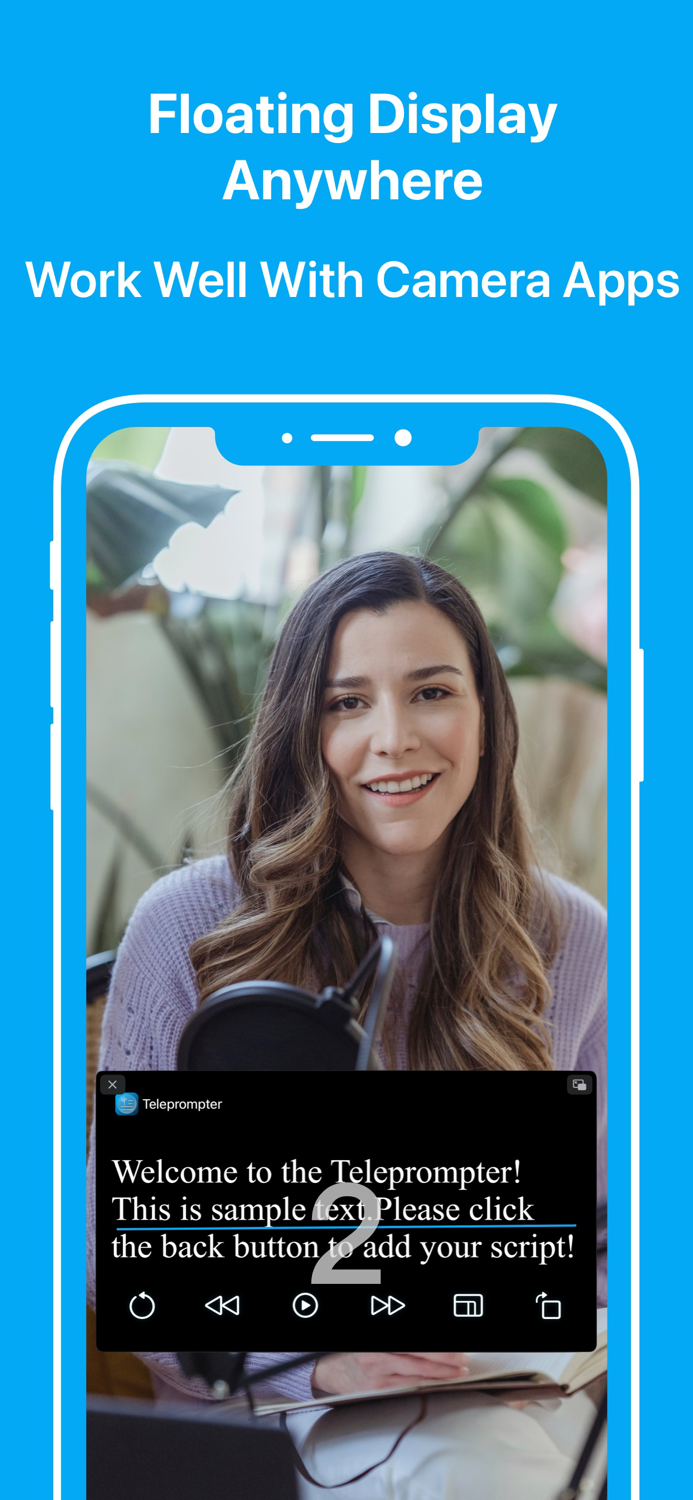 Teleprompter Floating Notes