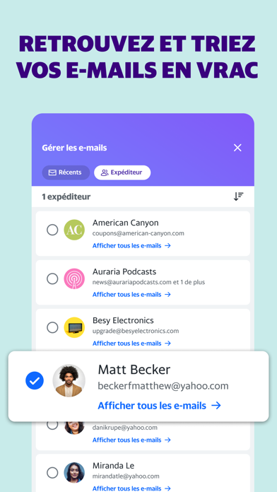 Screenshot #3 pour Yahoo Mail : votre boîte email