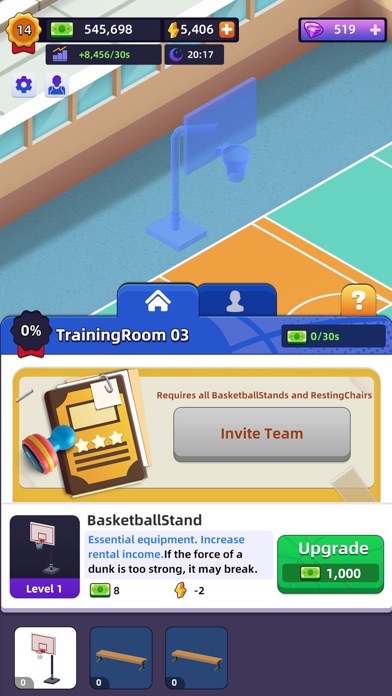 Idle Basketball Arena Tycoon Screenshot