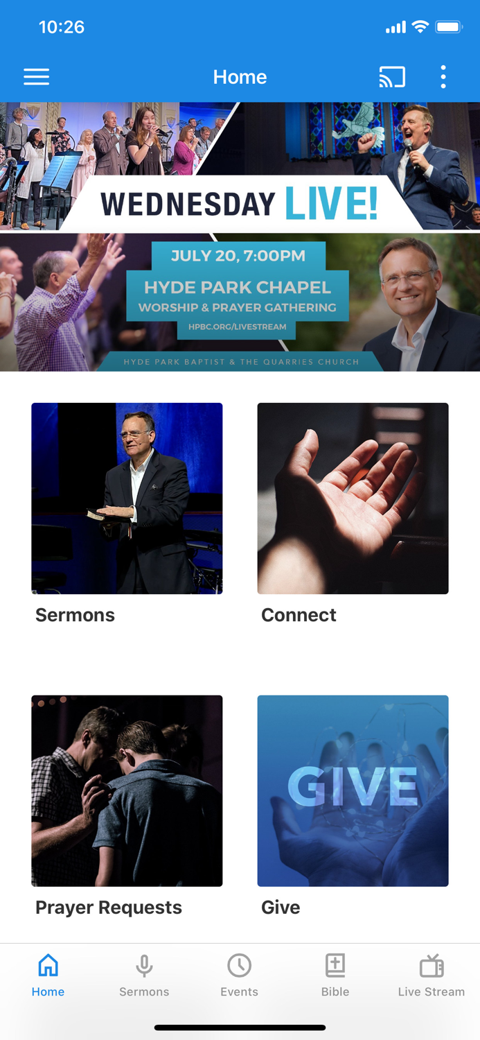 Hyde Park Baptist Church App