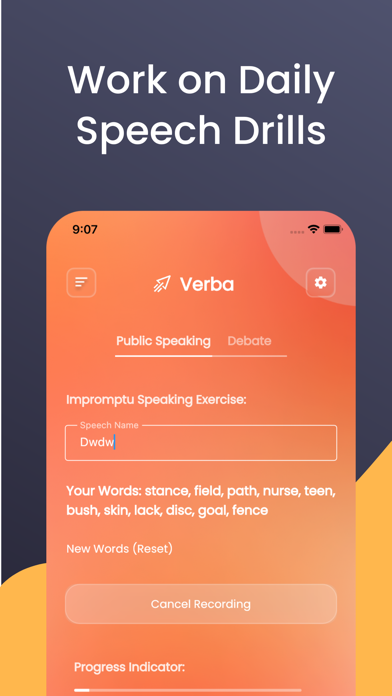 Verba | Public Speaking Coach Screenshot