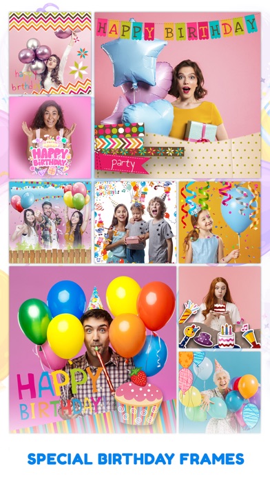 Birthday Frames Studio cards Screenshot
