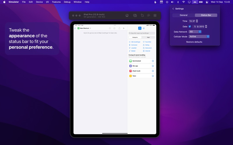 MuStatusBar app screenshot 2
