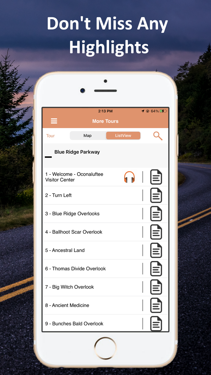 Blue Ridge Parkway Audio Guide
