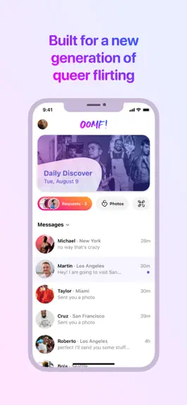 Game screenshot OOMF! - Gay & Queer Messaging mod apk