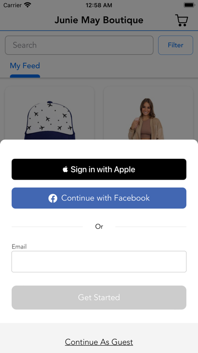 Junie May Boutique Screenshot