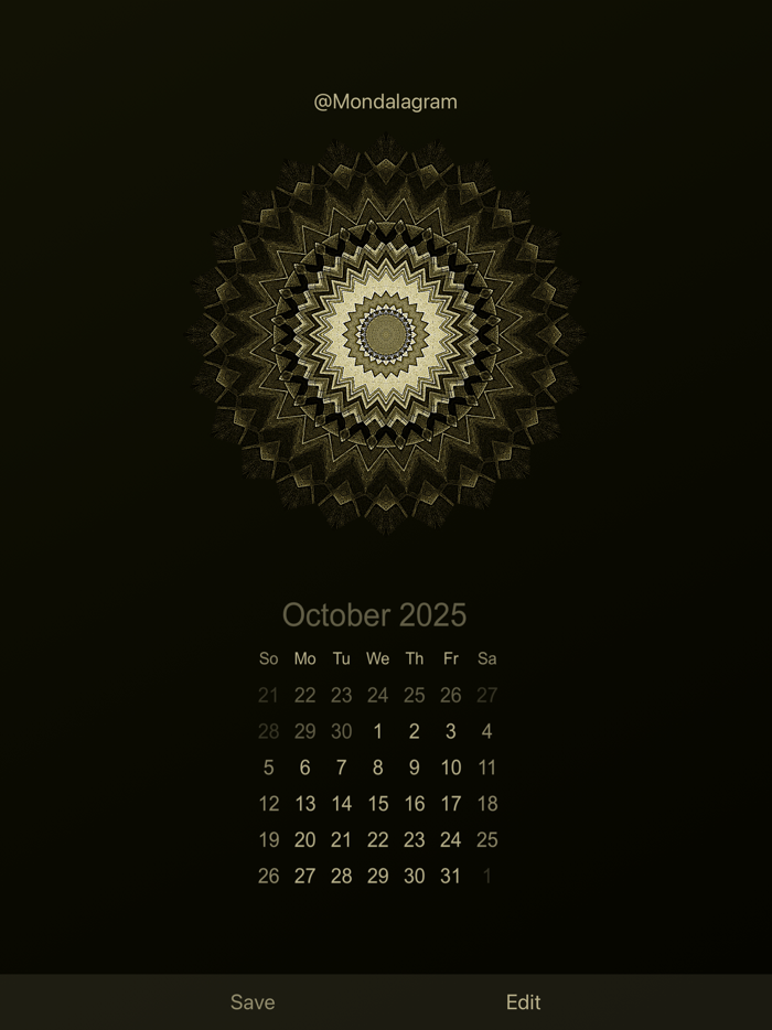 Mandala Calendar