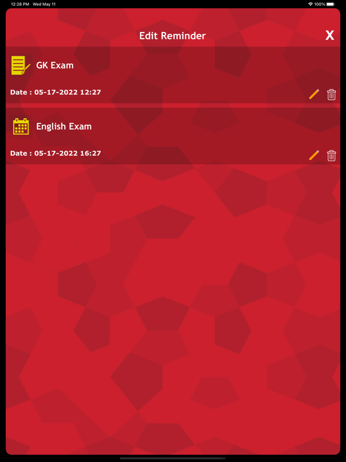 GK World Quiz - Exam Reminder