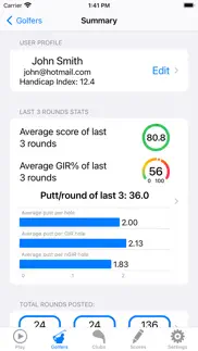 golf gps rangefinder scorecard iphone screenshot 3